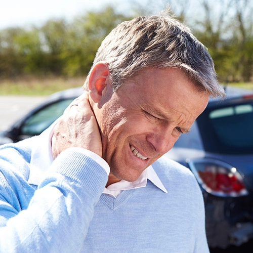 Chiropractic Frederick MD Man With Whiplash Neck Pain